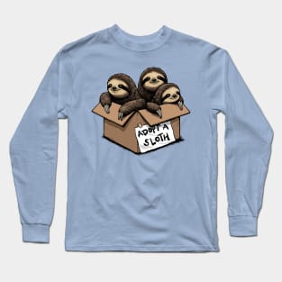 Adopt a Sloth Long Sleeve T-Shirt